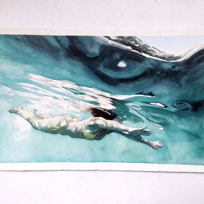 Brazilian Artist Paints Water Because He Thinks It's His Weakness, And It's Becoming His Strength (27 Pics)