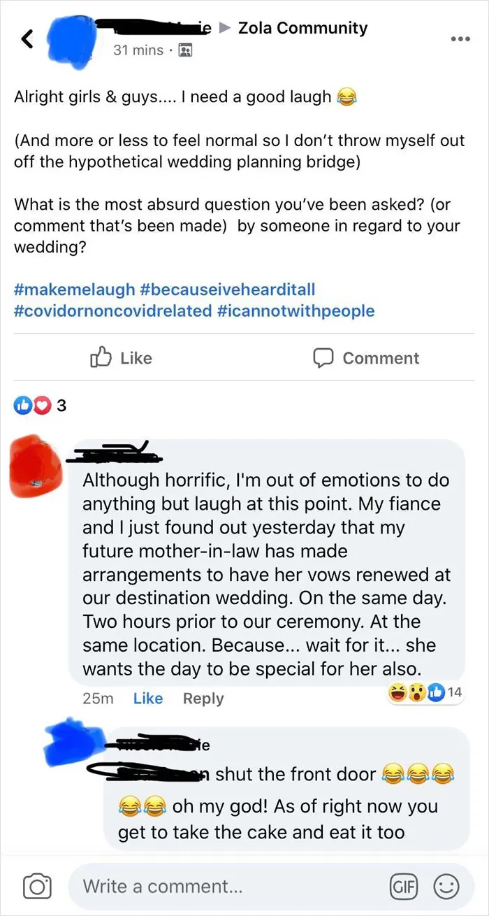 It Can’t Just Be The Bride’s Big Day, You Know