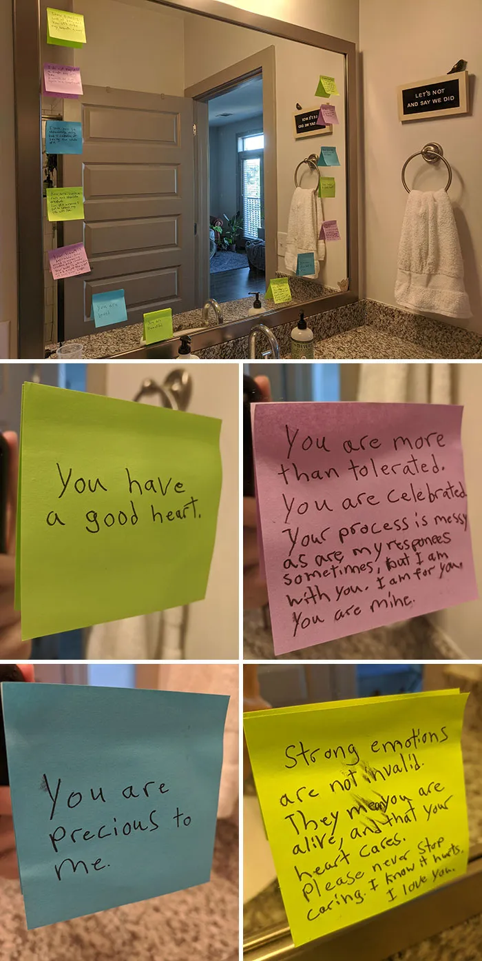 My Husband Surprised Me By Leaving These Encouraging Notes For Me This Morning
