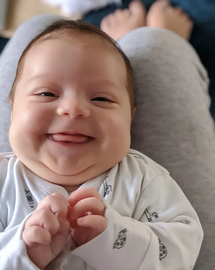 My Daughter Recently Started Smiling... This Is How I Get To Start My Day