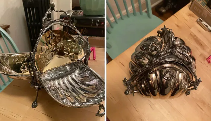 Found At Antique Shop. Think It Might Be Some Sort Of Food Server. But Really No Idea What This Is!