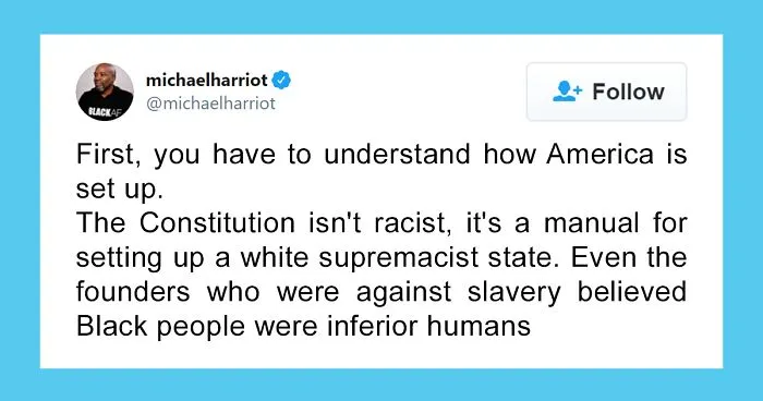 Here's How The US Slowly Became A White Supremacist State Explained By A Guy On Twitter