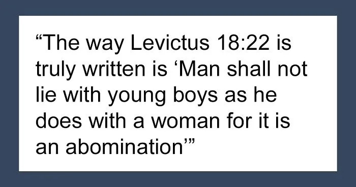 People On Social Media Point Out That The Bible Was Translated Wrong And Didn't Say Anything About Homosexuality