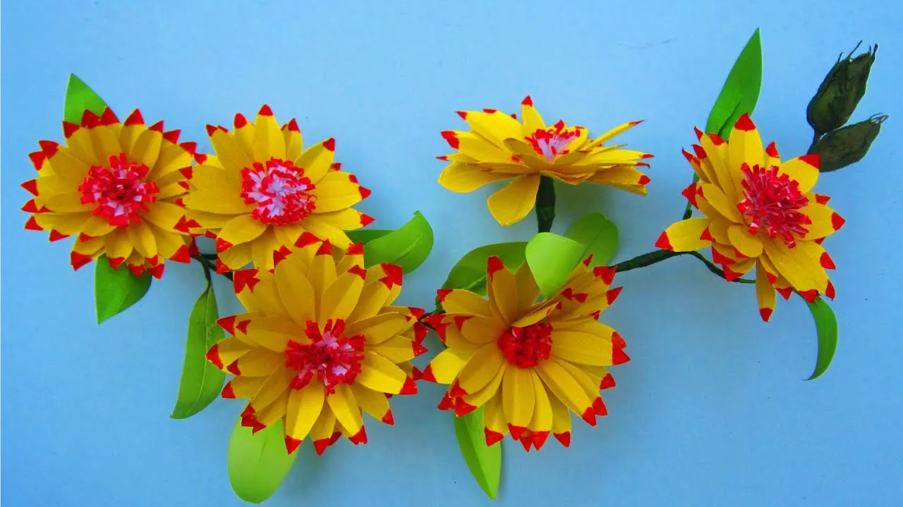Easy And Beautiful Paper Flower Making