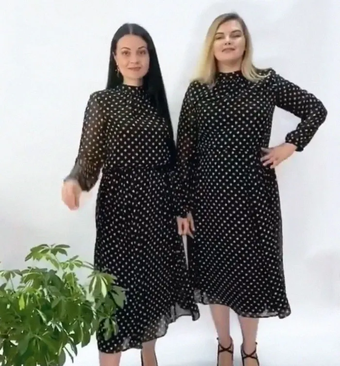 Estas mujeres comparan las tallas XL y XS de las mismas prendas, y las fotos se vuelven virales