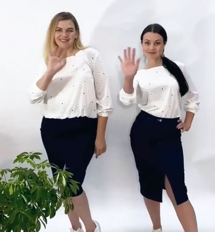 Estas mujeres comparan las tallas XL y XS de las mismas prendas, y las fotos se vuelven virales