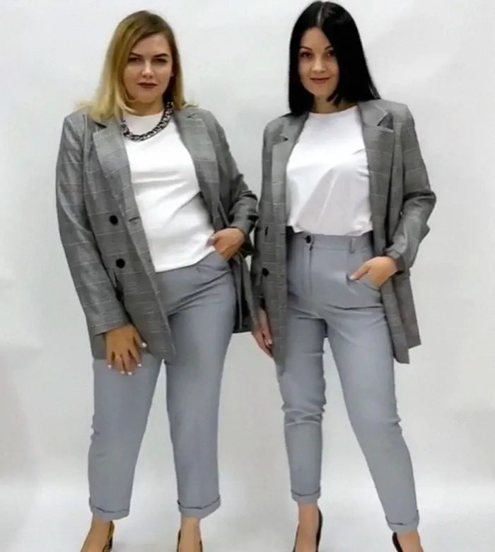 Estas mujeres comparan las tallas XL y XS de las mismas prendas, y las fotos se vuelven virales