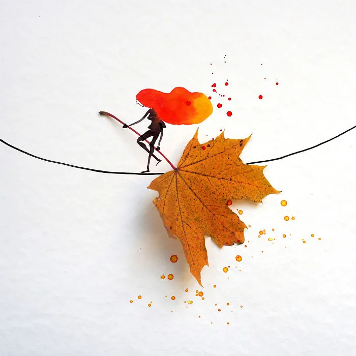 While You Graciously Fall, I Try To Keep My Balance!