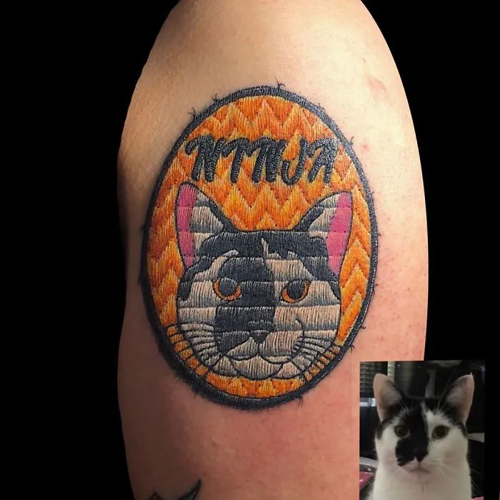 Artist Creates Tattoos That Look Like Sewn-On Patches And Here're 30 Of His Most Impressive Works