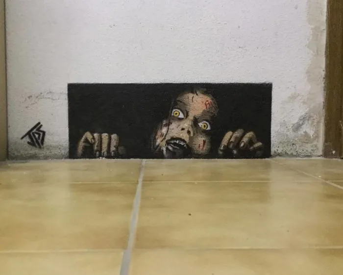 This Artist Creates Graffiti That Interact With Their Surroundings (30 Pics)