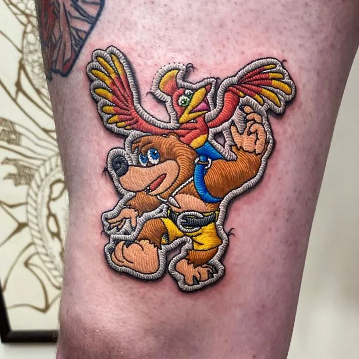 Artist Creates Tattoos That Look Like Sewn-On Patches And Here're 30 Of His Most Impressive Works