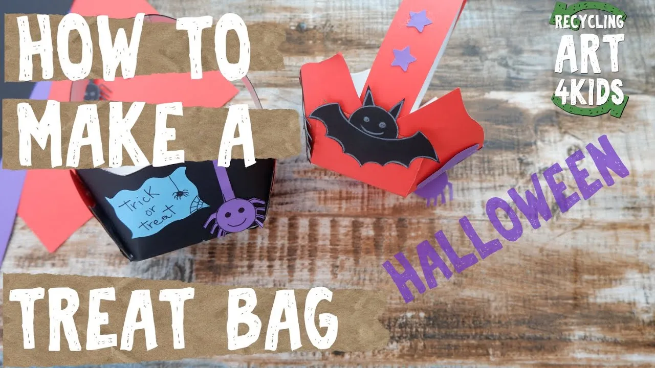 How To Make A Treat Bag Using Recycling Materials To Have Fun With Your Children!
