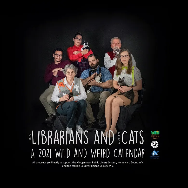 I Made A Calendar Fundraiser, "Librarians And Cats" With A Public Library And Two Animal Shelters