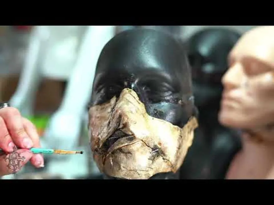 Realistic Masks Made From Cloth.