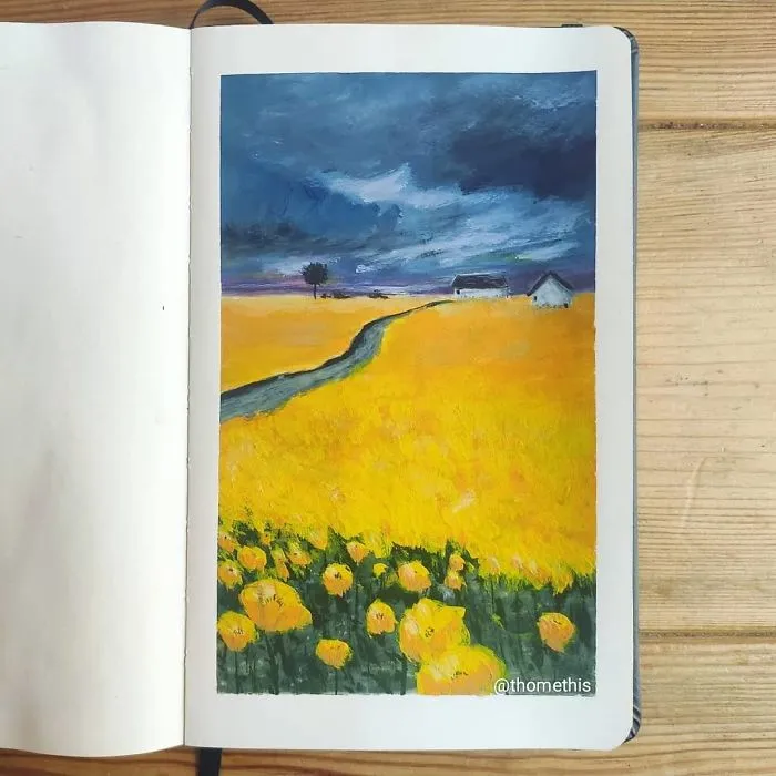 I've Challenged Myself To Draw A Gouache Painting A Day, Here's The Final Part (50 New Pics)