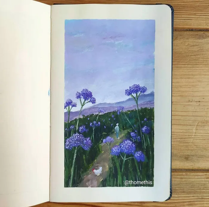 I've Challenged Myself To Draw A Gouache Painting A Day, Here's The Final Part (50 New Pics)