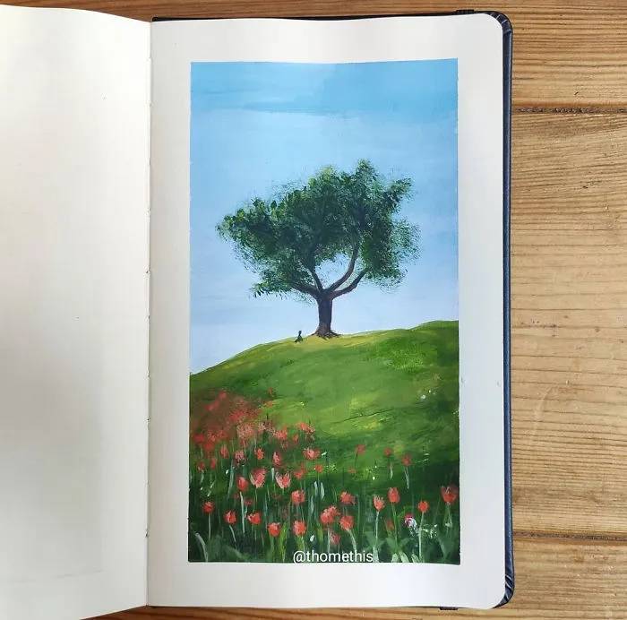I've Challenged Myself To Draw A Gouache Painting A Day, Here's The Final Part (50 New Pics)