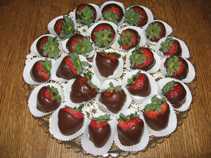 Chocolate Covered Strawberries Made For  Ladies Tea