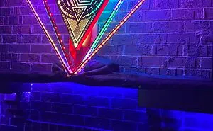 Art That Shoots A Laser To The Beat When Music Is Playing