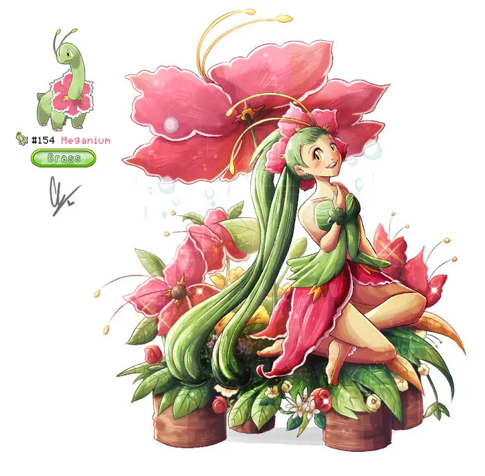 Adult Megania As The Meganium