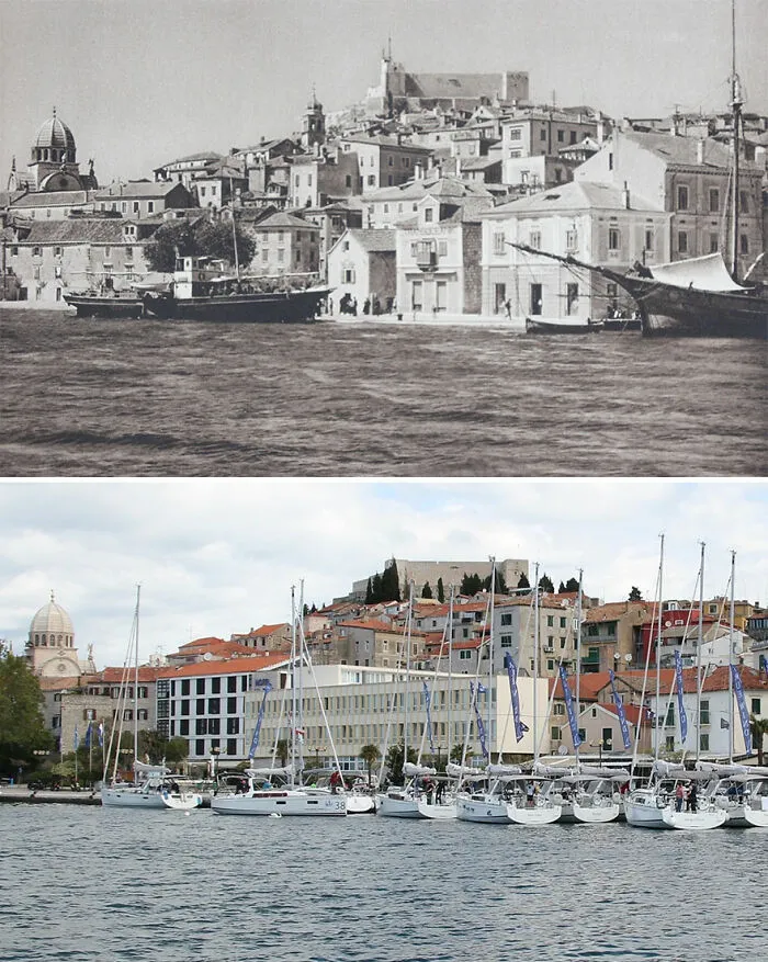 Šibenik, Croacia, 1926 vs. 2019
