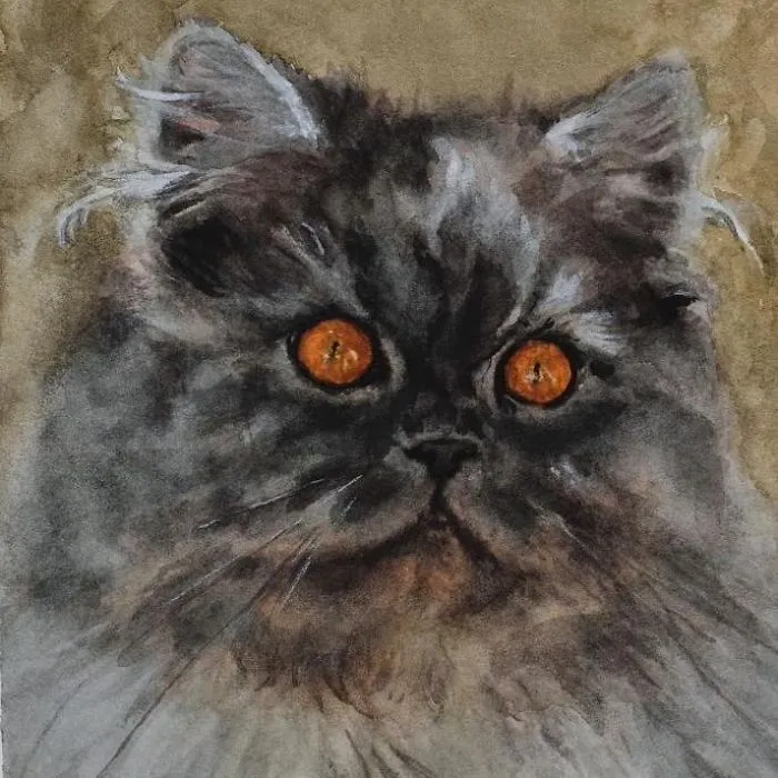 My Lovely Little Rascal Fatina! She's The Newest Addition To My Home So Of Course I Had To Paint Her Too