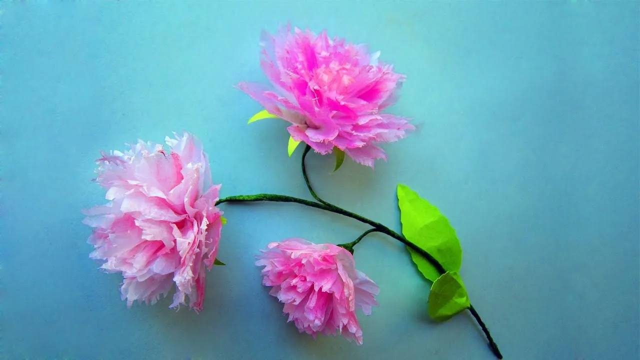 Handmade Paper Flowers - Easy And Beautiful Paper Flower Making - DIY Paper Craft