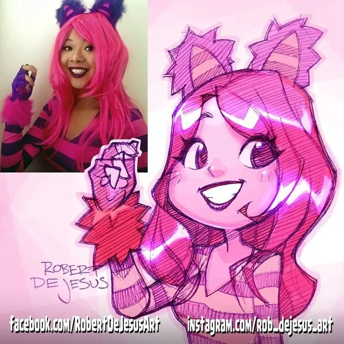 Artist Takes Pictures Strangers Send Him And Creates Cartoon Characters (30 New Pics)