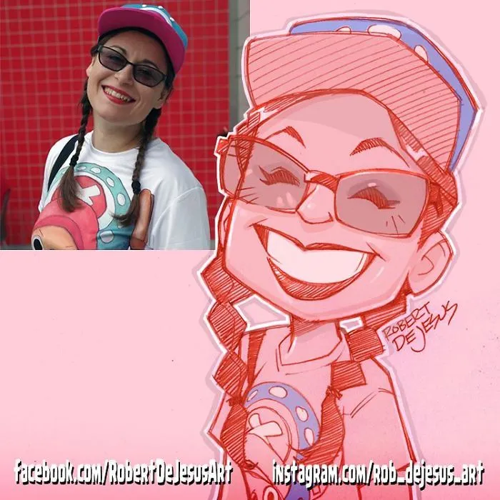 Artist Takes Pictures Strangers Send Him And Creates Cartoon Characters (30 New Pics)