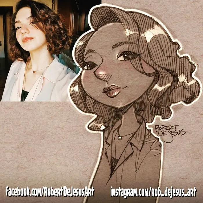 Artist Takes Pictures Strangers Send Him And Creates Cartoon Characters (30 New Pics)