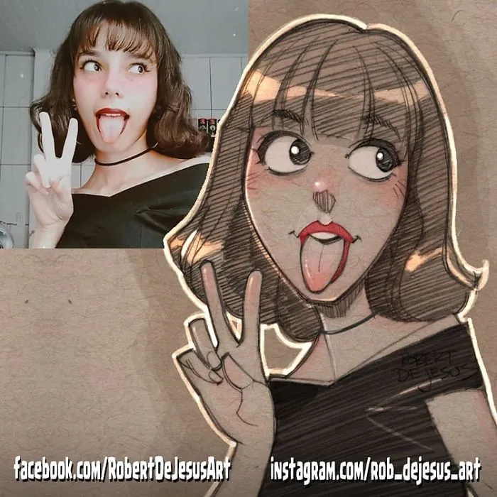 Artist Takes Pictures Strangers Send Him And Creates Cartoon Characters (30 New Pics)