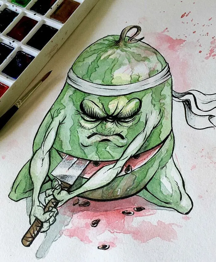 Las 40 ilustraciones de este artista ruso están llenas de humor negro y personajes inquietantes