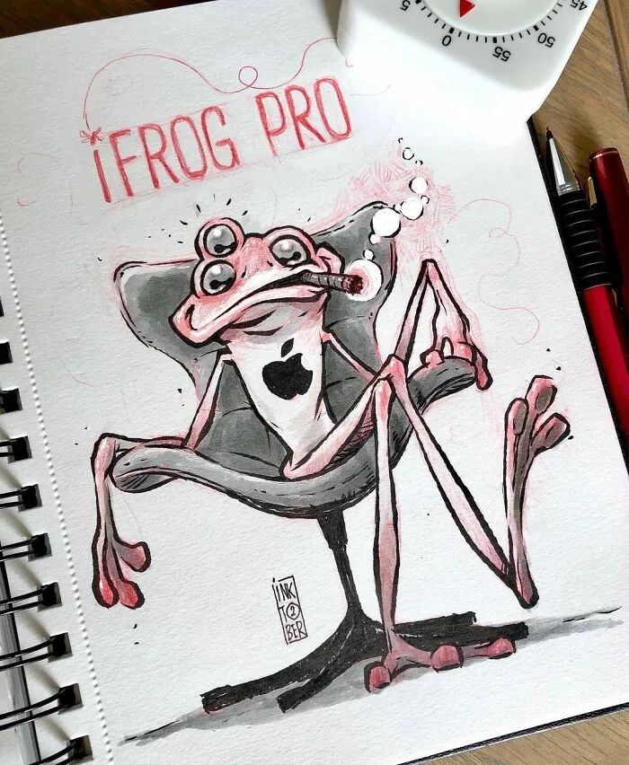 Russian Artist's 40 Illustrations Involve Dark Humor And Creepy Subjects