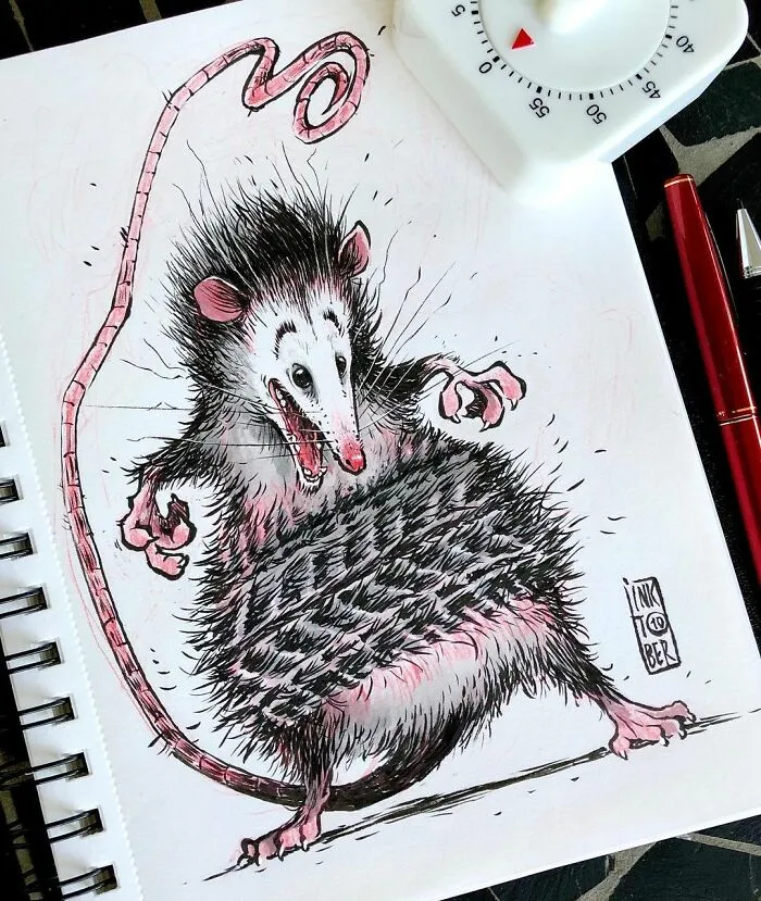 Russian Artist's 40 Illustrations Involve Dark Humor And Creepy Subjects
