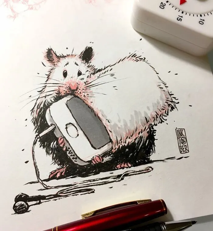 Russian Artist's 40 Illustrations Involve Dark Humor And Creepy Subjects