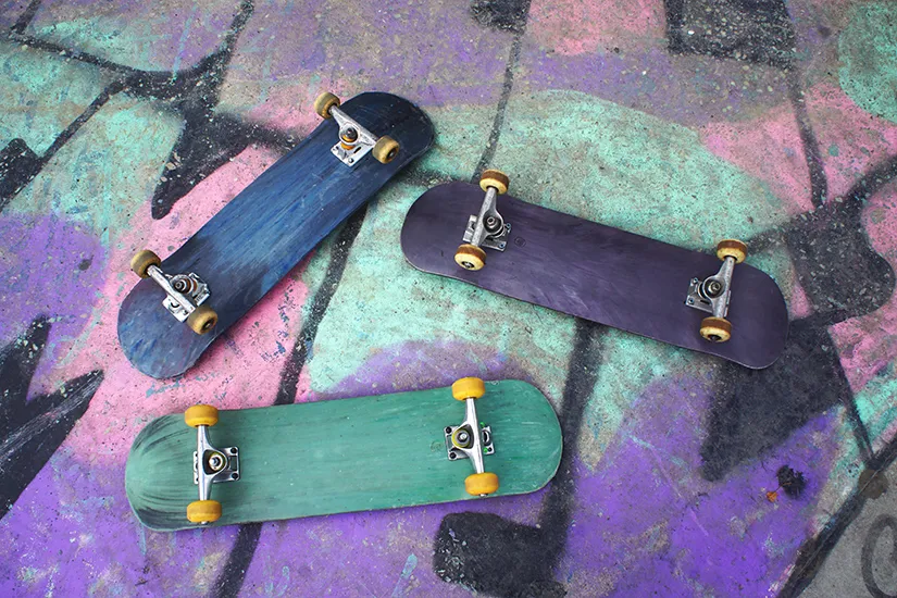100% Recycled Plastic Open Source Skateboard Decks