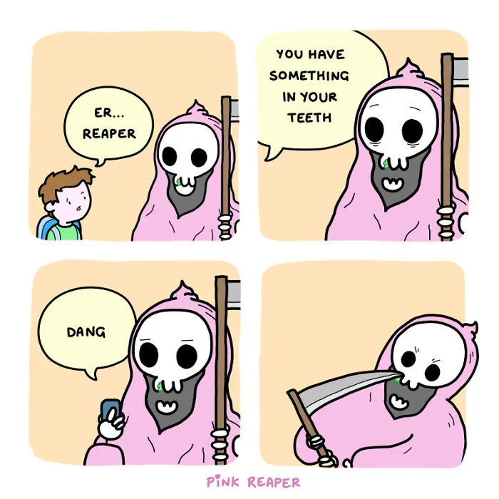 My Wholesome Comic About The Pink Grim Reaper Is Here To Get You Through The Rest Of 2020 (39 New Pics)