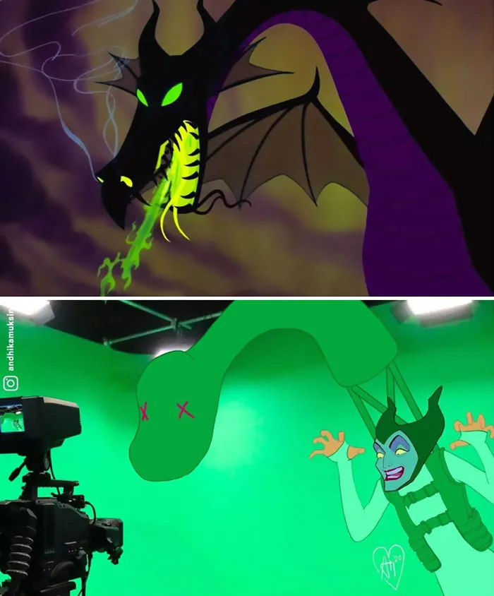11 Behind-The-Scenes Pics Of Disney's Famous Scenes