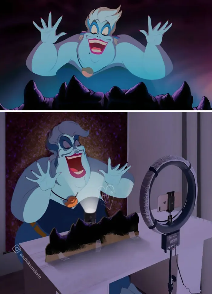 11 Behind-The-Scenes Pics Of Disney's Famous Scenes