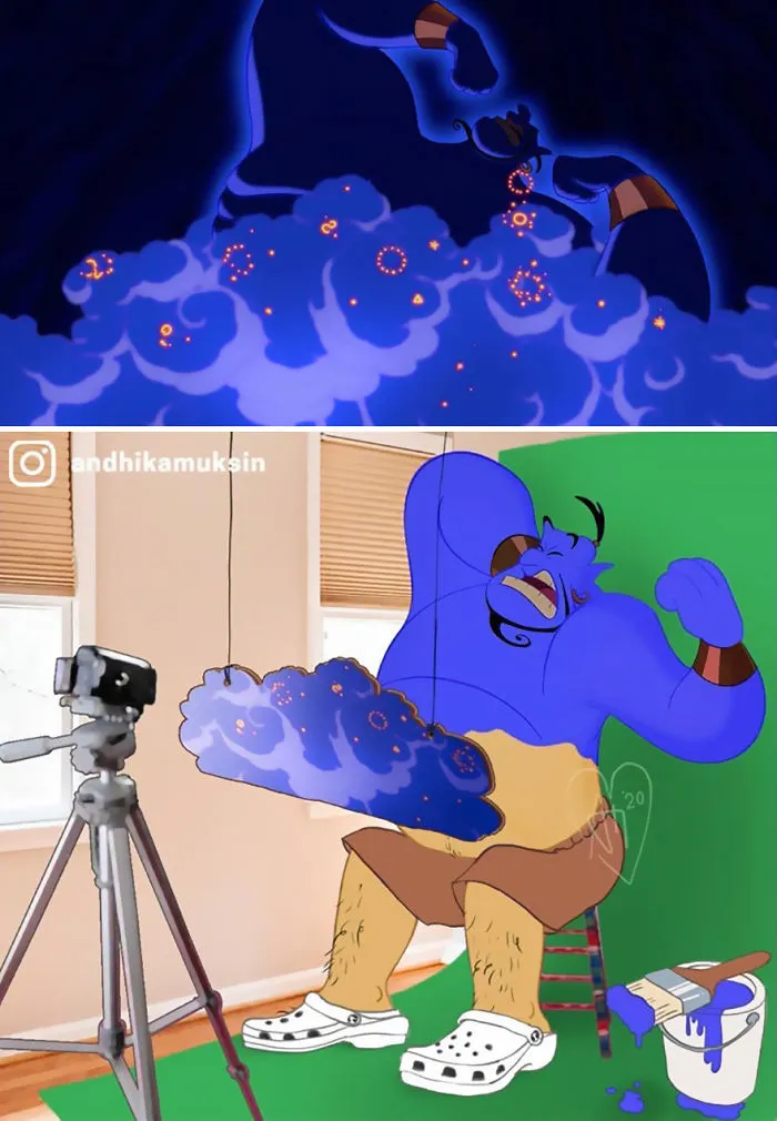 11 Behind-The-Scenes Pics Of Disney's Famous Scenes