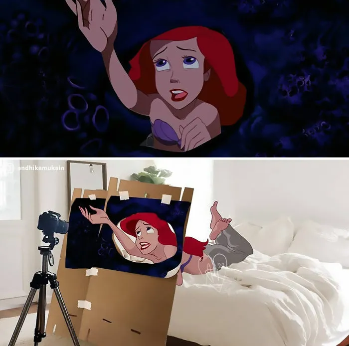 11 Behind-The-Scenes Pics Of Disney's Famous Scenes