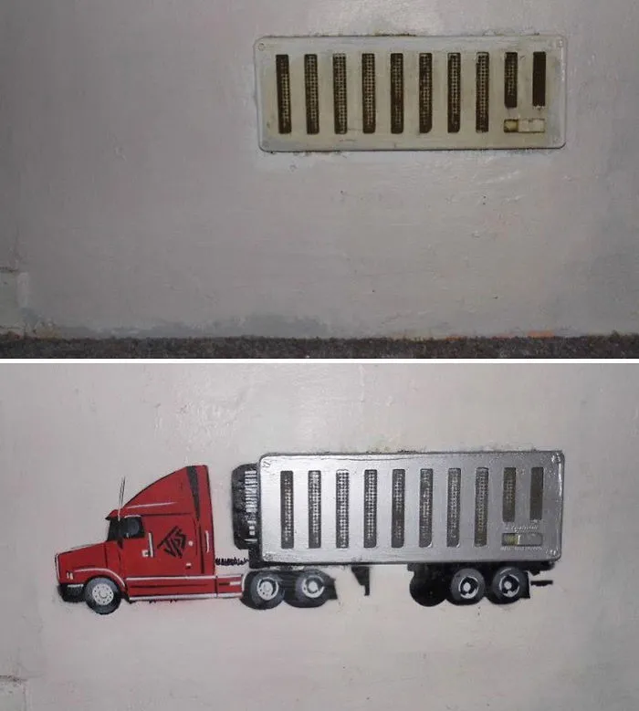 This Artist Creates Graffiti That Interact With Their Surroundings (30 Pics)