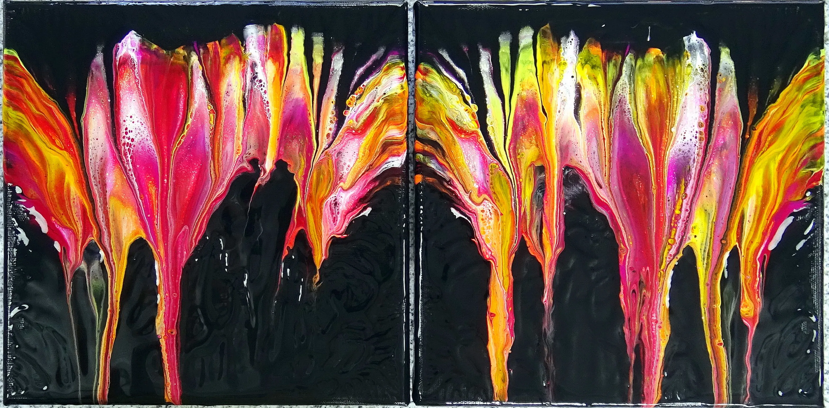 Double Dip ~ Easy Pour For Beginners ~ Acrylic Pour Painting ~ Step By Step Tutorial