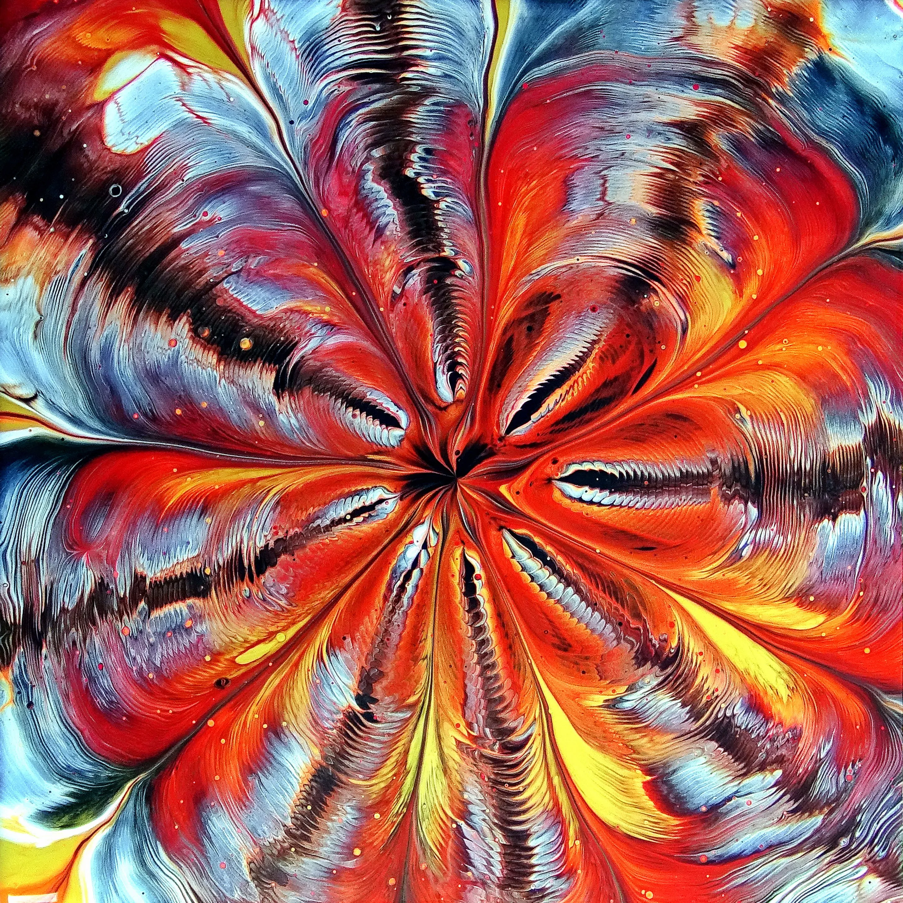 Leaky Cup Acrylic Pour ~ Acrylic Pouring For Beginners