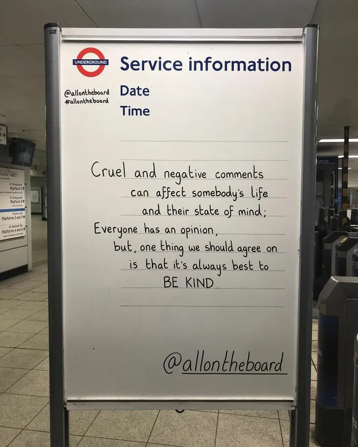 50 Of The Best Messages On The London Underground Notice Boards Written By 2 Masked Guys