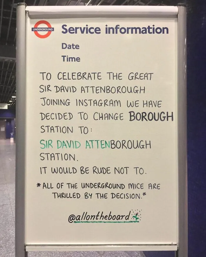 50 Of The Best Messages On The London Underground Notice Boards Written By 2 Masked Guys