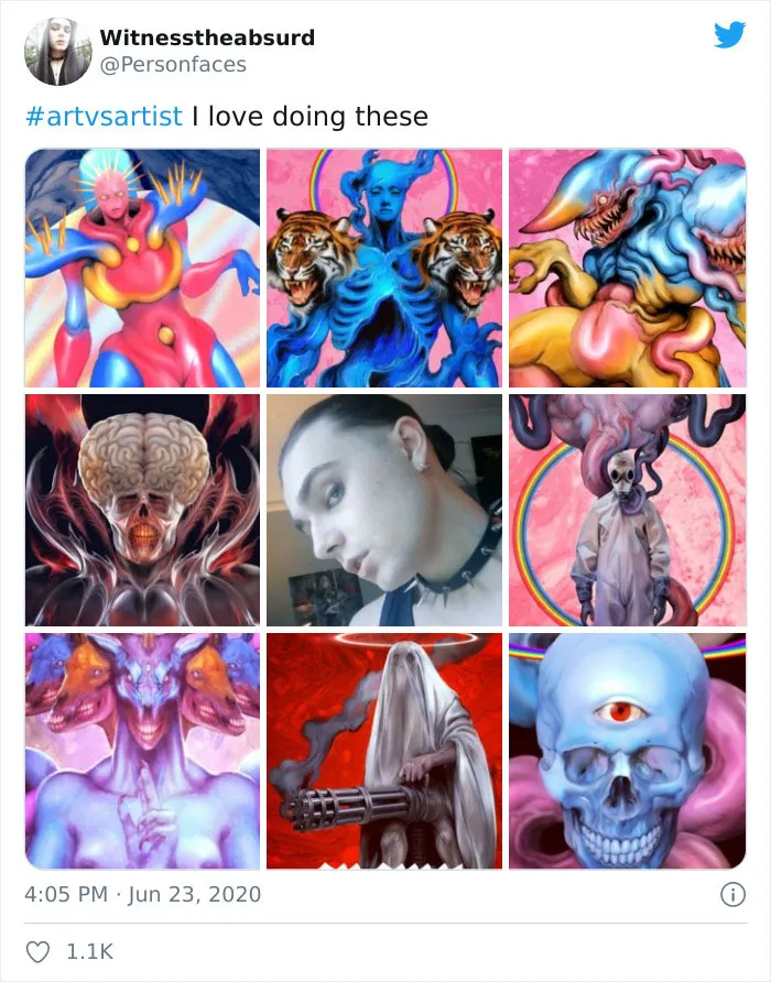 45 Of The Best Responses To The "Art Vs. Artist" Challenge