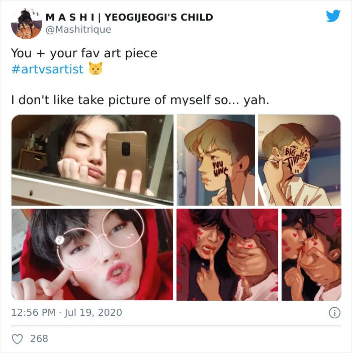 45 Of The Best Responses To The "Art Vs. Artist" Challenge