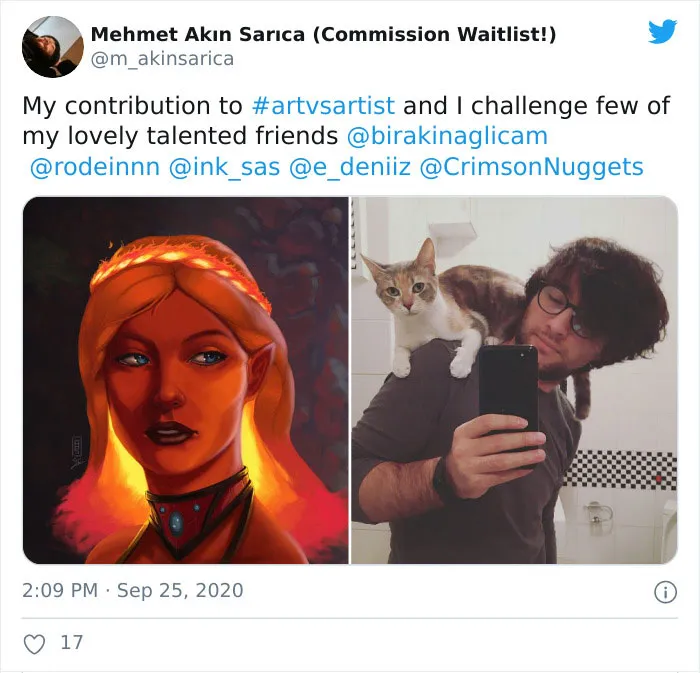 45 Of The Best Responses To The "Art Vs. Artist" Challenge