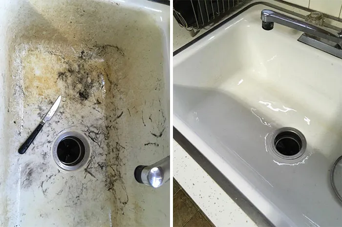 Roommates Thought The Sink Was Permanently Stained. I Got Bored In Quarantine And Proved Them Wrong